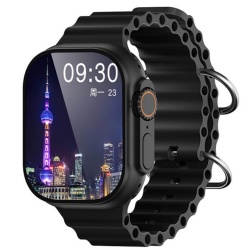 New Ultra 9 Max Smart Watch Men Heart Rate 2.1Inch AMOLED Screen NFC Wireless Charging Compass Bluetooth Faces Sports Mode Android IOS Call Smartwatch