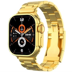 2024 Newest Smart Watch V9 Ultra Max Golden 49mm Not Fade 3 Strap Sport Reloj Inteligente Waterproof Gold V9ultra Max Smartwatch