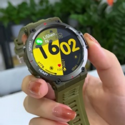 New HW28 MAX sports series 1.48 inch round watch NFC CHAT GPT Function
